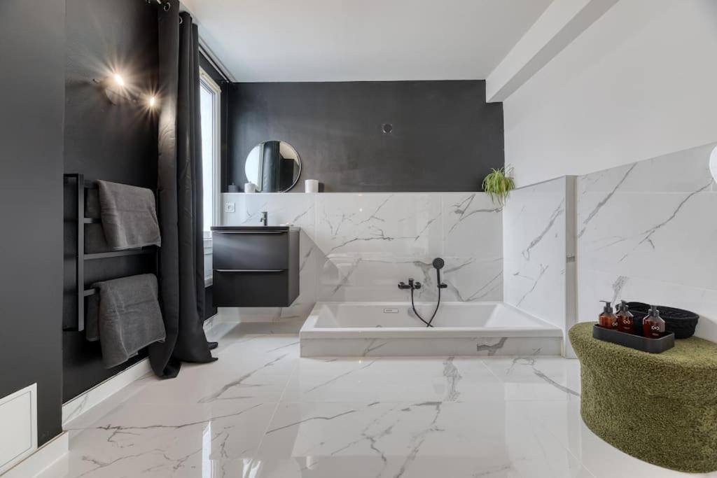 Appartement Balneo Centre Rouen Bagian luar foto